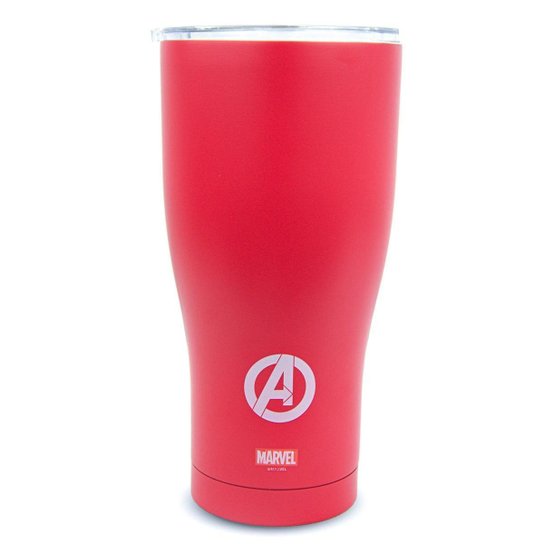 Copo Térmico Homem de Ferro Inox 900ml Oficial Marvel