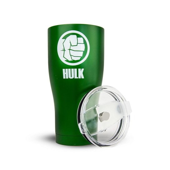 Copo Térmico Hulk Inox 900ml Oficial Marvel