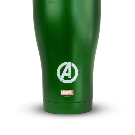Copo Térmico Hulk Inox 900ml Oficial Marvel