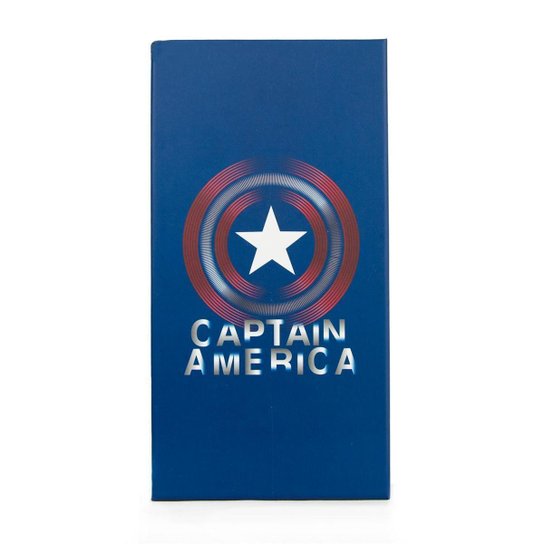 Copo Térmico Inox 900ml Capitão América Marvel