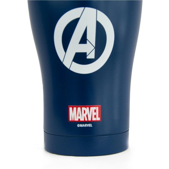 Copo Térmico Inox 900ml Capitão América Marvel