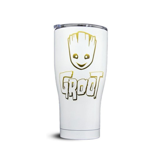 Copo Térmico Inox 900ml Groot Oficial Marvel