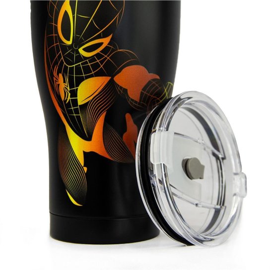 Copo Térmico Inox 900ml Homem Aranha Oficial Marvel