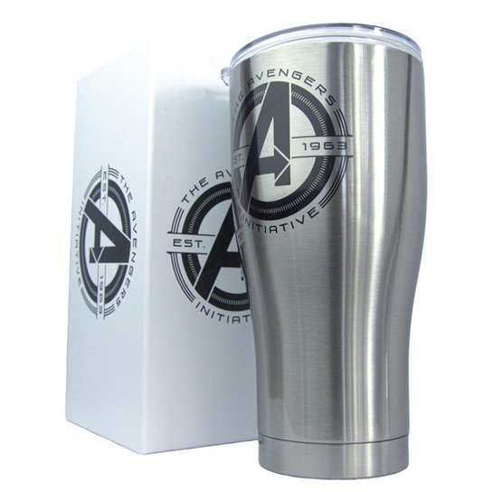 Copo Térmico Vingadores Inox 900ml Oficial Marvel