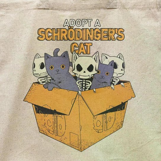 Ecobag Adopt A Schrödinger's Cat