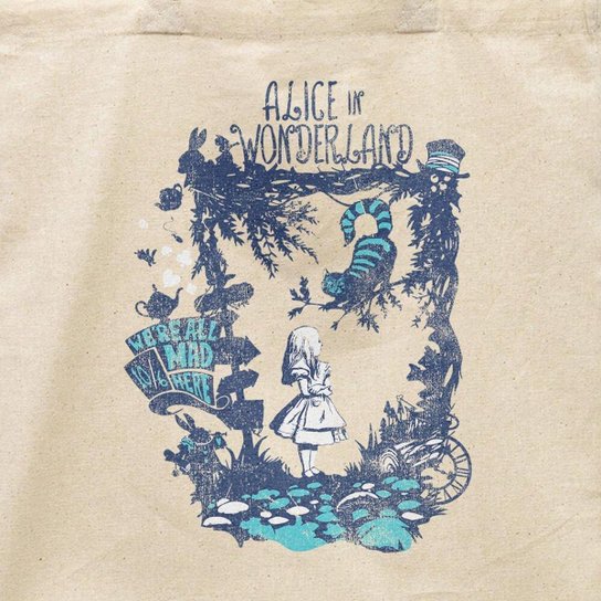 Ecobag Alice No País Das Maravilhas