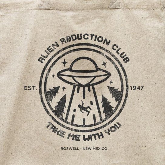 Ecobag Alien Adbuction Club