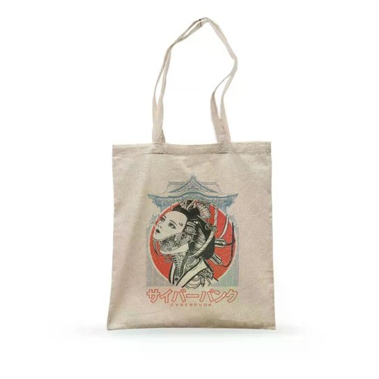 Ecobag Cyberpunk Geisha