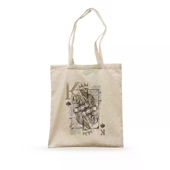 Ecobag Skull Playing Card