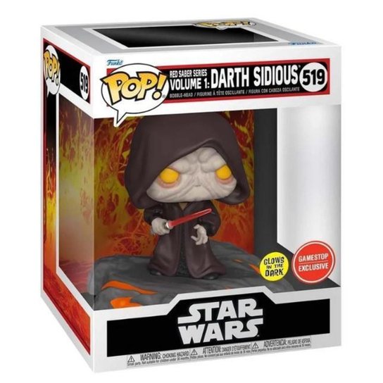 Funko Pop Darth Sidious Star Wars #519 Edição Especial ex