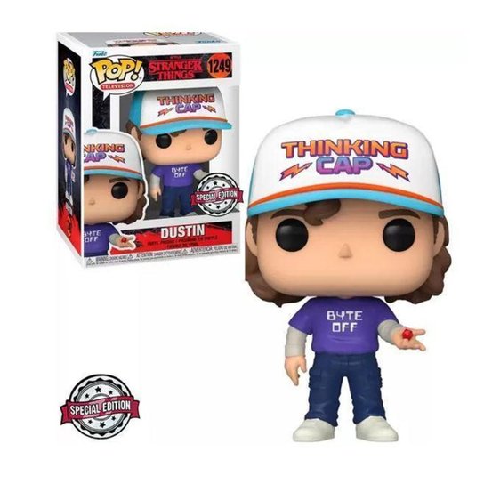 Funko Pop Dustin Stranger Things #1249 Edição Especial