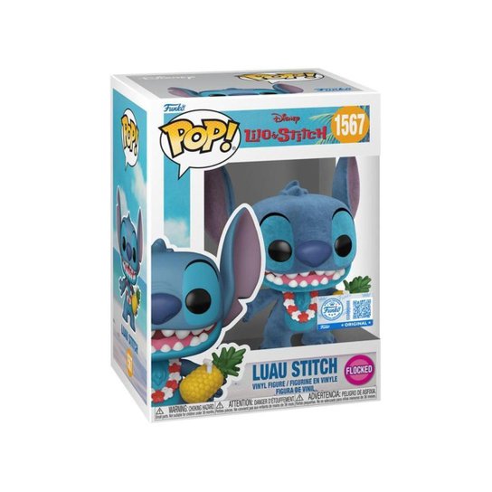Funko Pop Luau Stitch Flocked