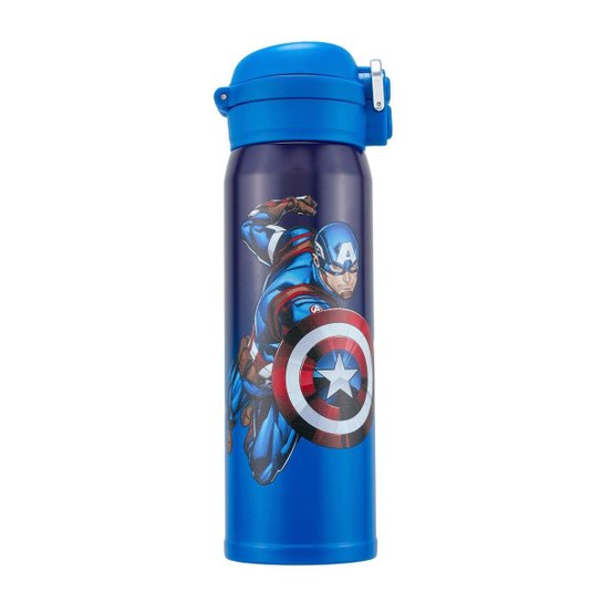 Garrafa Capitão America Resistente 500 ML Suco Marvel