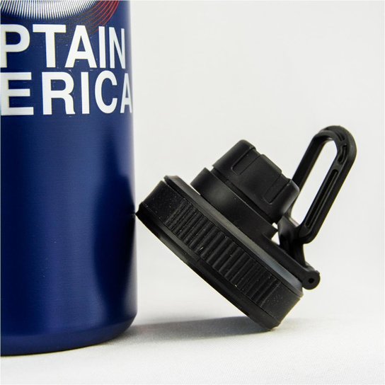 Garrafa Inox Capitão América 1L Resistente Marvel