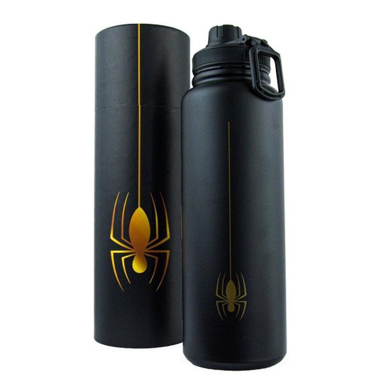 Garrafa Inox Homem-Aranha Marvel Térmica Big Hero 1L Mantém Bebida Quente Gelada