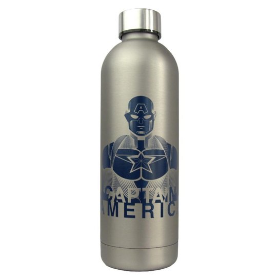 Garrafa Térmica Capitão América Inox 750ml Marvel