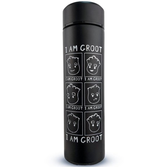 Garrafa Térmica De Aço 500ml Groot Oficial Marvel