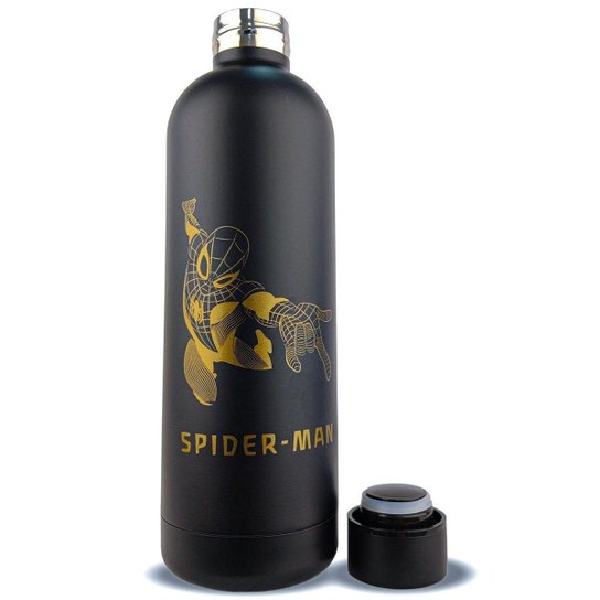 Garrafa Térmica Homem-Aranha Inox 750ml Resistente Marvel