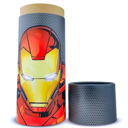 Garrafa Térmica Homem De Ferro Inox 500ml Oficial Marvel