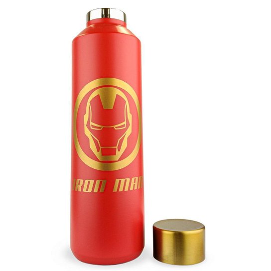 Garrafa Térmica Homem De Ferro Inox 600ml Marvel