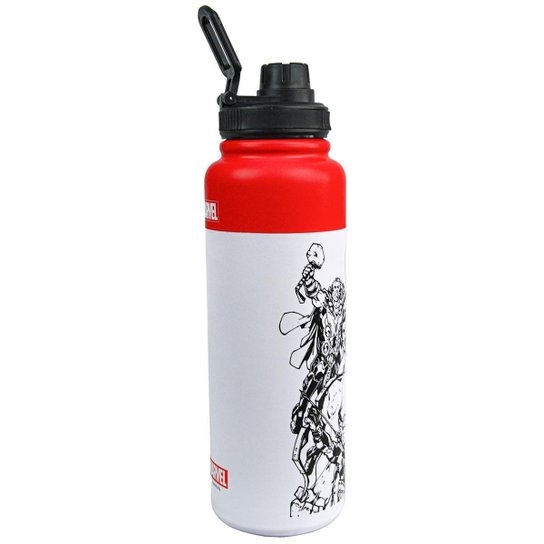 Garrafa Térmica Inox 1 Litro Marvel Vingadores Resistente
