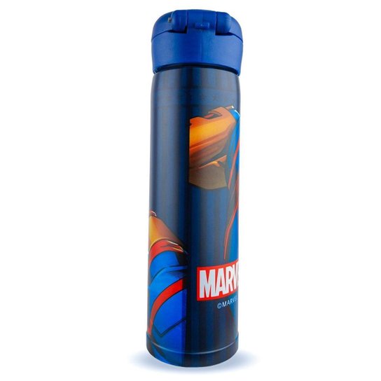 Garrafa Térmica Inox 500ml Capitão América Oficial Marvel