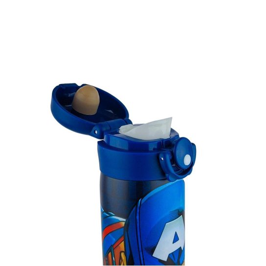 Garrafa Térmica Inox 500ml Capitão América Oficial Marvel