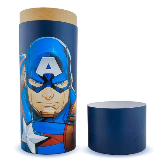 Garrafa Térmica Inox 500ml Capitão América Oficial Marvel
