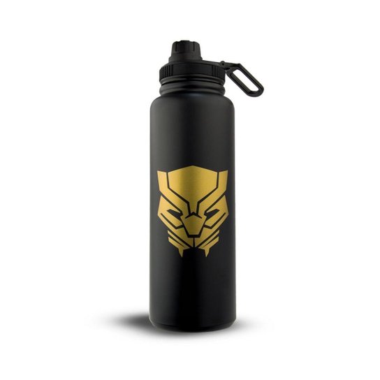Garrafa Térmica Inox Pantera Negra Marvel 1L Resistente
