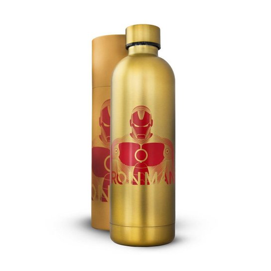 Garrafa Térmica Marvel Homem de Ferro 750ml Inox