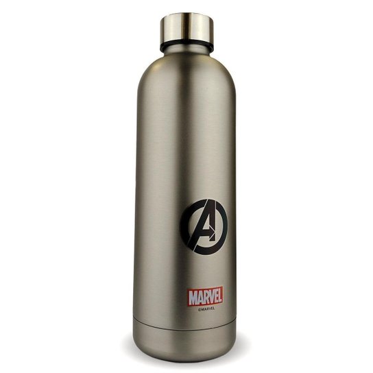 Garrafa Térmica Vingadores Inox 750ml Resistente Marvel