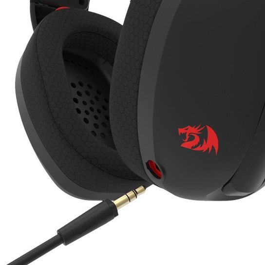Headset Gamer Redragon Ire Pro, Wireless, Preto - Preto - Unissex - Único