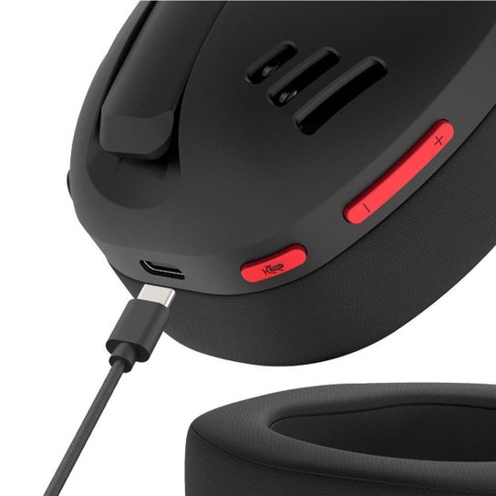 Headset Gamer Redragon Ire Pro, Wireless, Preto - Preto - Unissex - Único