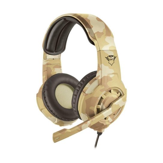 Headset Gamer Trust GXT Radius Desert Camo com fio - Multiplataforma