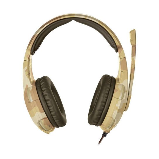 Headset Gamer Trust GXT Radius Desert Camo com fio - Multiplataforma