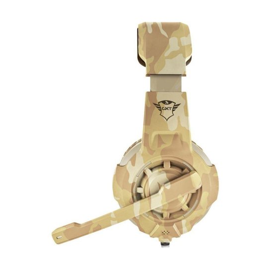 Headset Gamer Trust GXT Radius Desert Camo com fio - Multiplataforma