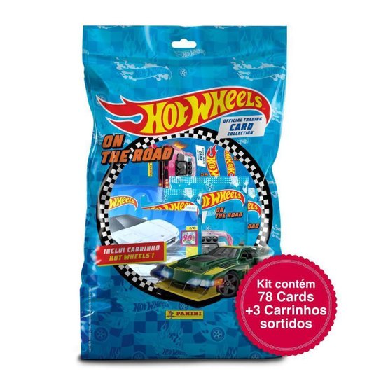 Hot Wheels Blister Com 13 Envelopes + 3 Carrinhos