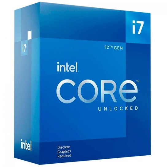Intel® Core i7 12700KF - LGA 1200 - 3.6GHz (Turbo 5.0GHz) Cache 25MB - 12ª Geração - BX8071512700KF