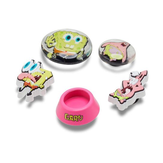 Jibbitz™ bob esponja bolha pack com 5 peças unico