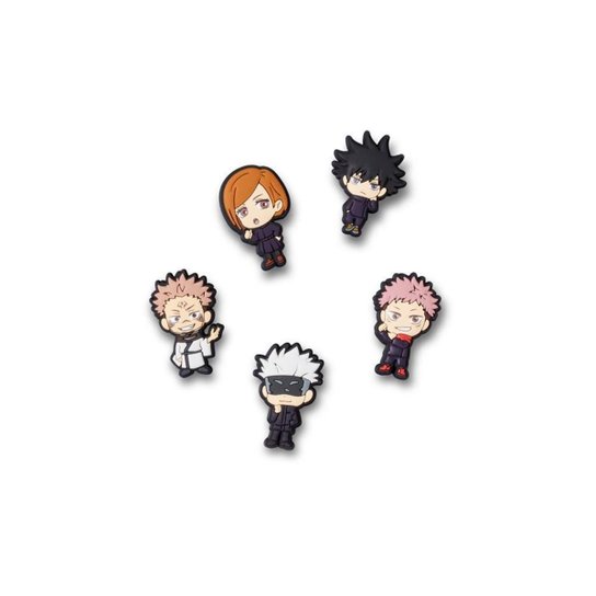 Jibbitz™ jujutsu kaisen pack com 5 peças unico