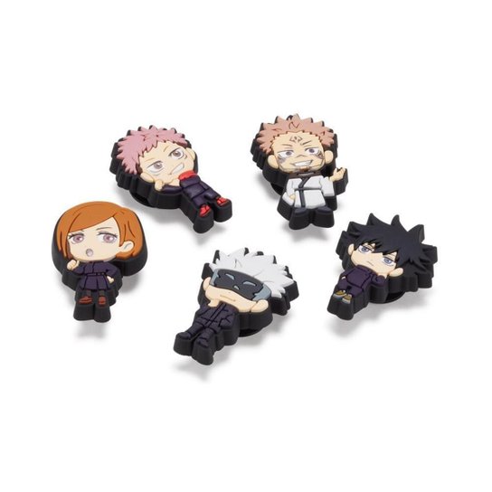 Jibbitz™ jujutsu kaisen pack com 5 peças unico