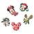 Jibbitz™ mickey natal pack com 5 peças unico - Branco