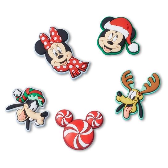 Jibbitz™ mickey natal pack com 5 peças unico