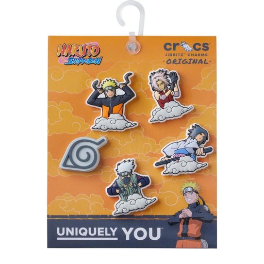 Jibbitz™ naruto uzumaki pack com 5 peças unico