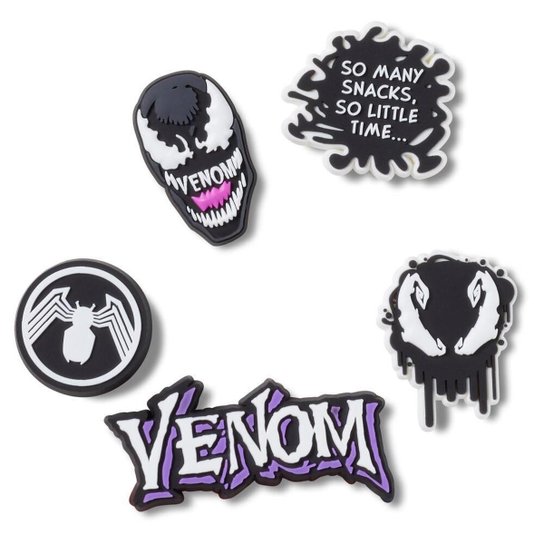 Jibbitz™ spider-man venom pack com 5 peças unico