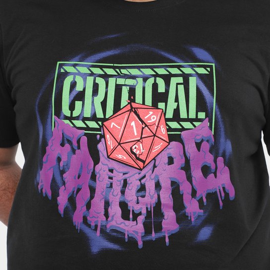 Kit 2 Camisetas NerdStore Critical Failure + Ruff Ghanor
