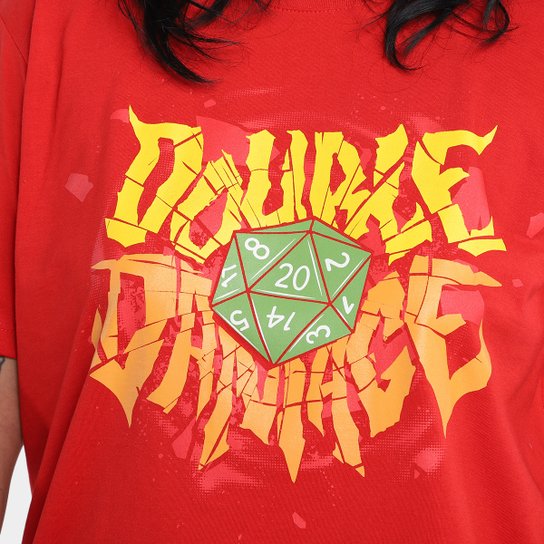 Kit 2 Camisetas NerdStore Double Damage + Ruff Ghanor