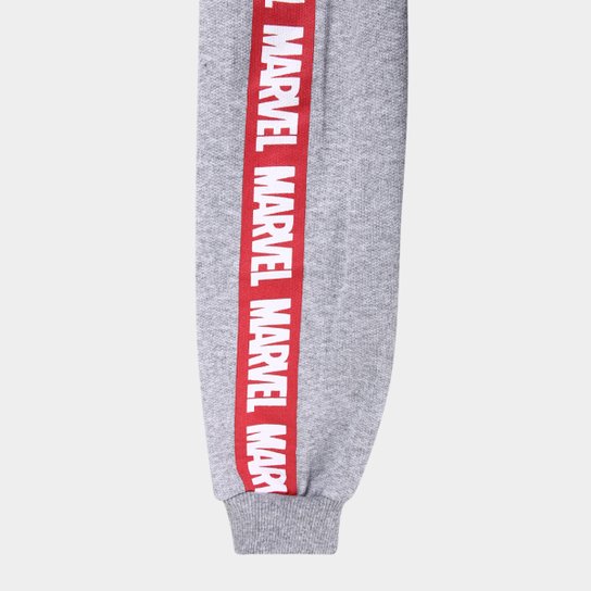 Kit Calça Moletom Infantil Marvel Spider Man - 2 Peças