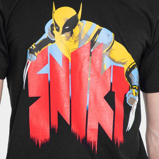 Kit Camiseta Marvel Wolverine Snikt + Boné Jovem Nerd Trucker