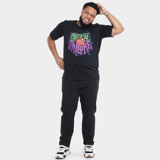 Kit Camiseta NerdStore Critical Failure + Boné Jovem Nerd Trucker